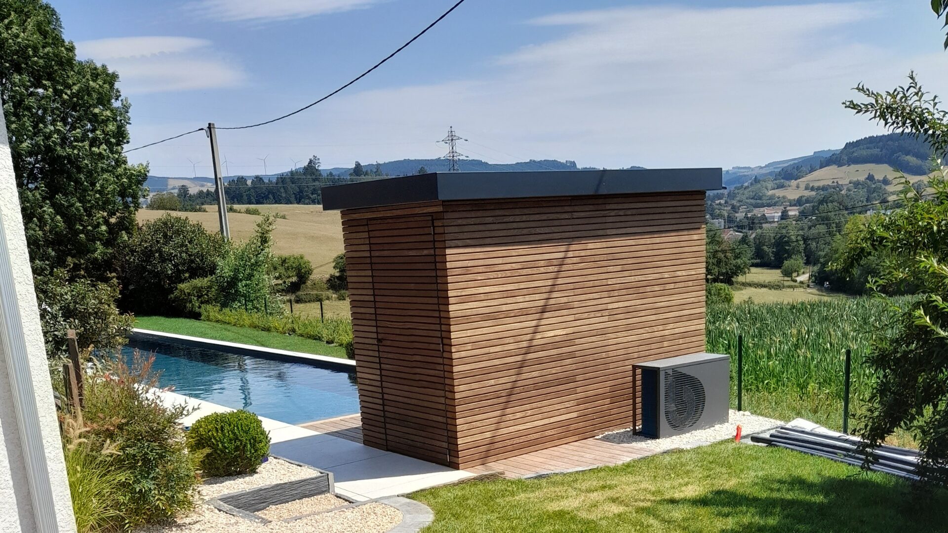 Installation & structure Paray-le-Monial - local piscine bois