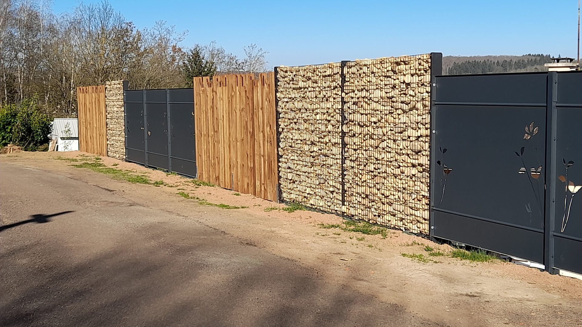 amenagement de jardin Paray-le-Monial - brise vue bois