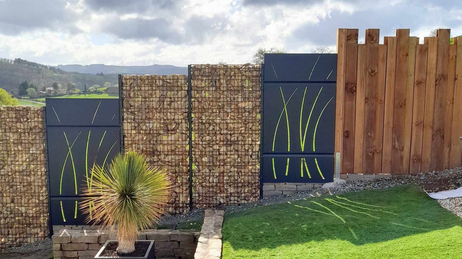 amenagement de jardin roanne - brise vue personnalisable