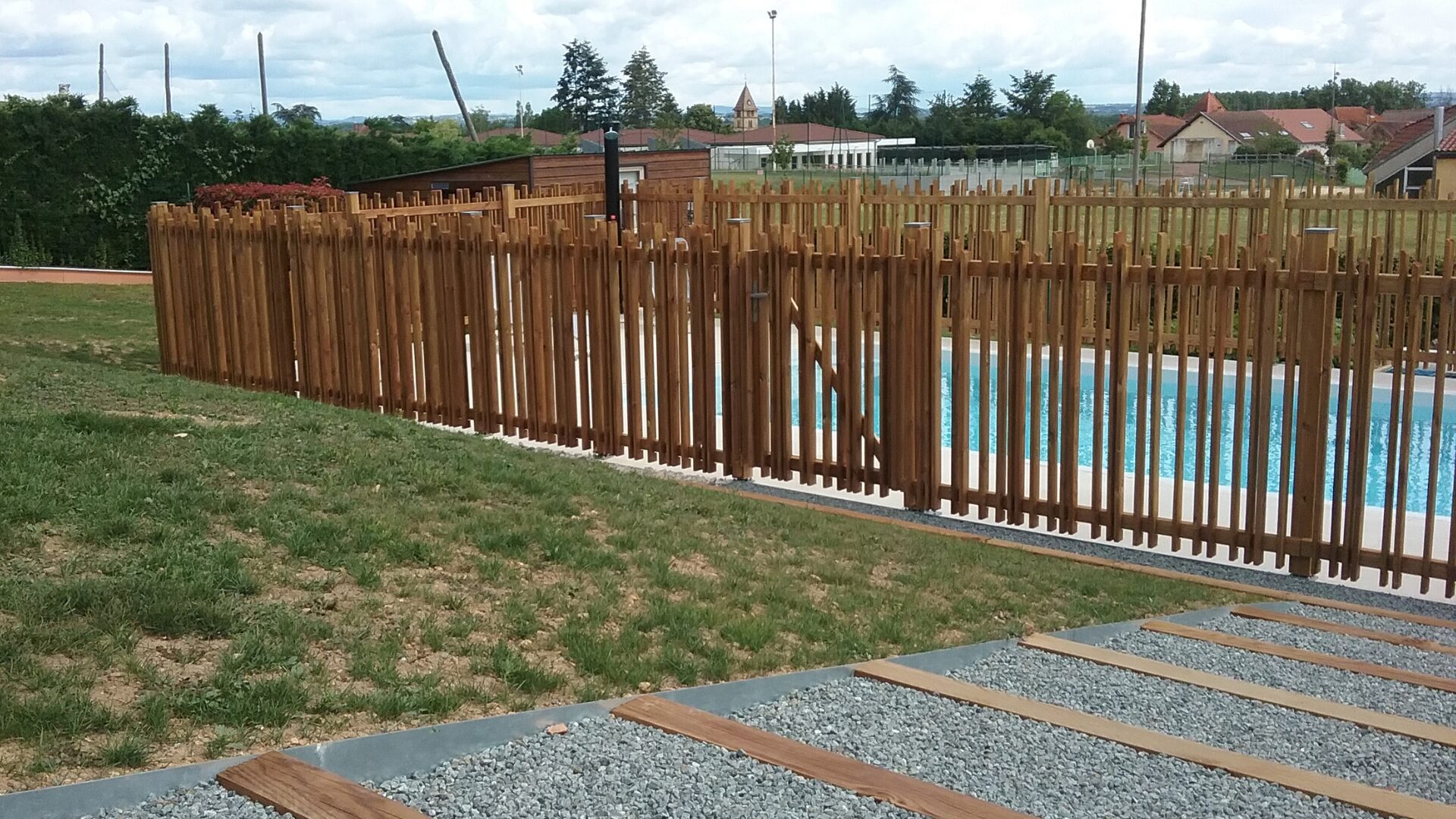 amenagement de jardin Paray-le-Monial - cloture bois